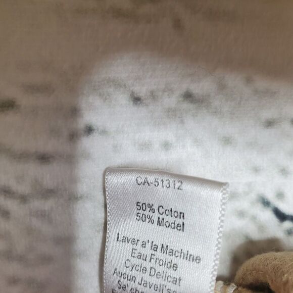 Young Fabulous And Broke Cropped V Neck Shoulder Hoodie Tan Large Cotton - Picture 9 of 9